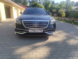 2017 Mercedes-Benz Maybach S-Класс 560 I (X222) Рестайлинг, чёрный, 6000000 рублей, вид 2