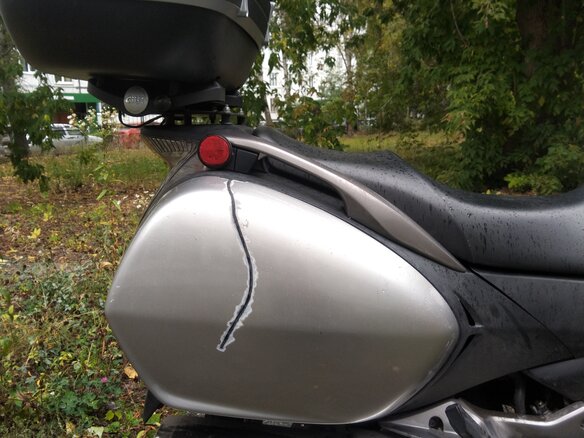2011 Honda NT700V Deauville, серебристый, 570000 рублей - вид 9