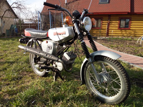1982 Simson Spatz, серебристый, 80000 рублей, вид 4