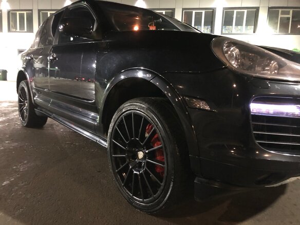 2007 Porsche Cayenne Turbo I Рестайлинг (957), чёрный, 1500000 рублей - вид 25