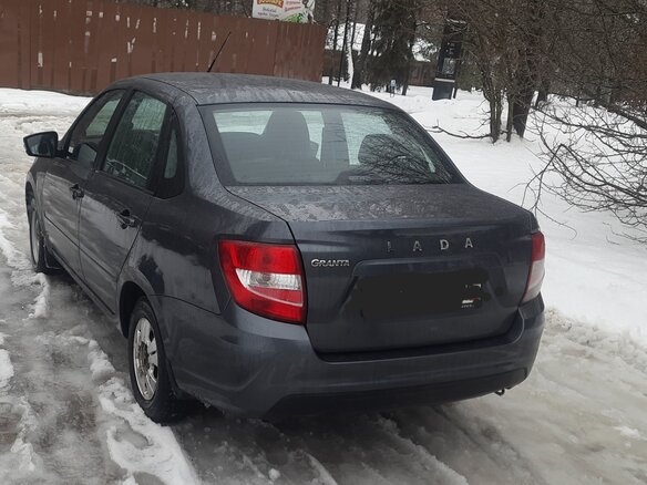 2024 Lada (ВАЗ) Granta I Рестайлинг, серый, 760000 рублей - вид 3