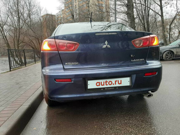 2008 Mitsubishi Lancer X, синий - вид 24