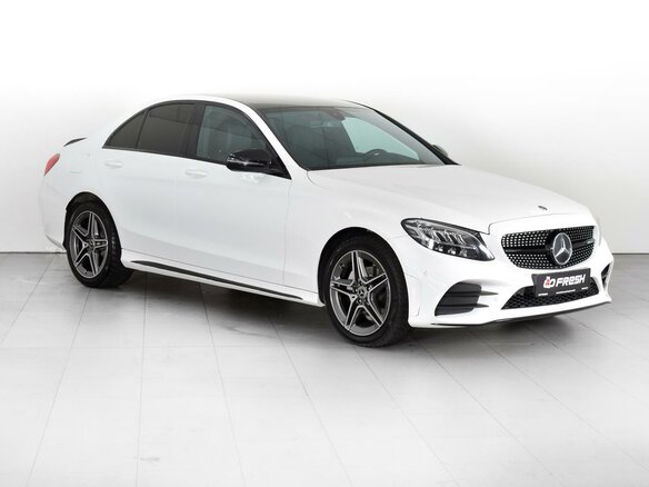 2020 Mercedes-Benz C-Класс 180 IV (W205) Рестайлинг, белый, 3800000 рублей
