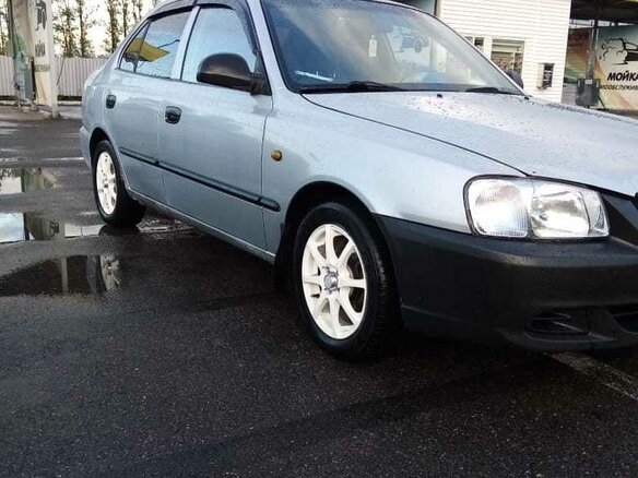 2005 Hyundai Accent ТагАЗ II, серебристый - вид 2