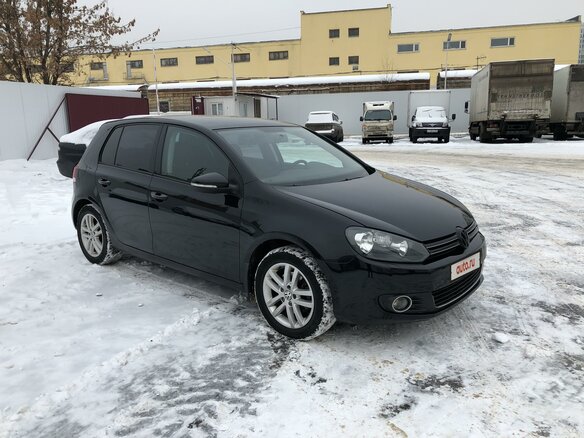 2012 Volkswagen Golf VI, чёрный - вид 3