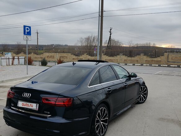 2016 Audi A6 IV (C7) Рестайлинг, синий, 3100000 рублей - вид 7