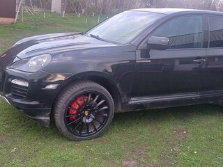 2008 Porsche Cayenne Turbo I Рестайлинг (957), чёрный, 1350000 рублей, вид 1