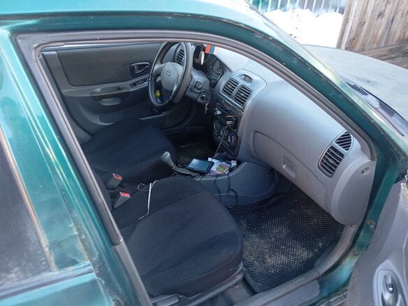 2002 Hyundai Accent ТагАЗ II, зелёный, 200000 рублей - вид 1