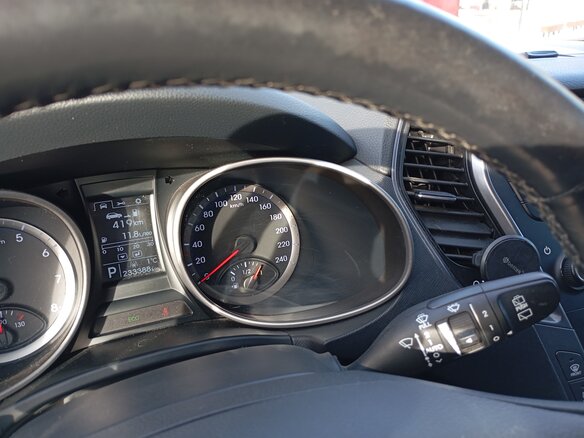 2015 Hyundai Santa Fe III, синий, 1550000 рублей - вид 12