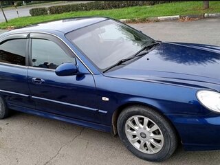 2006 Hyundai Sonata ТагАЗ IV (EF) Рестайлинг, синий, 450000 рублей, вид 2