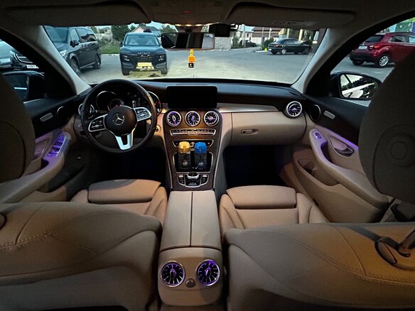 2018 Mercedes-Benz C-Класс 200 IV (W205) Рестайлинг, синий, 2590000 рублей - вид 6