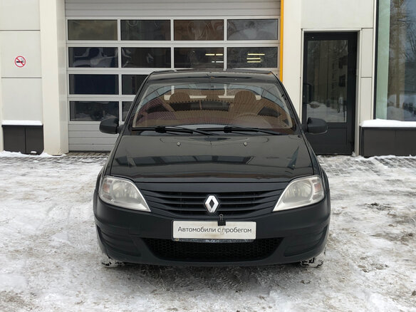 2010 Renault Logan I Рестайлинг, чёрный - вид 2
