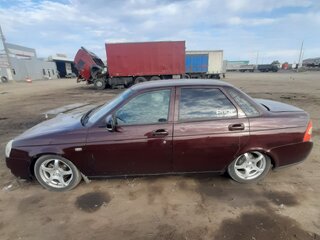 2008 Lada (ВАЗ) Priora I, красный, 450000 рублей, вид 2
