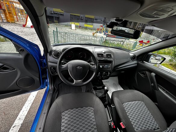 2021 Lada (ВАЗ) Granta I Рестайлинг, синий, 720000 рублей - вид 6