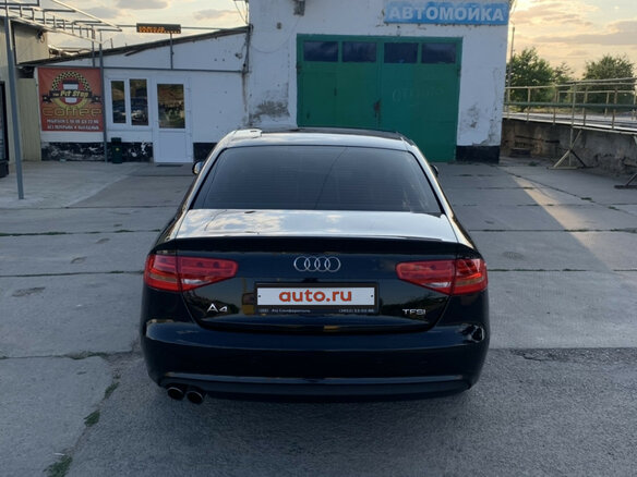 2012 Audi A4 IV (B8) Рестайлинг, чёрный - вид 6