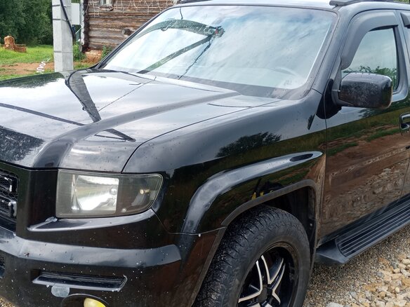 2007 Honda Ridgeline I, чёрный - вид 2