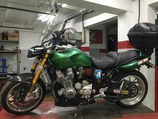 2001 Yamaha XJR1300, зелёный, 780000 рублей, вид 5