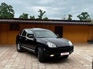 2005 Porsche Cayenne Turbo I (955), чёрный, 995000 рублей, вид 1