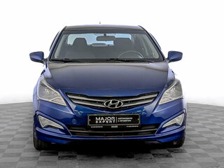 2016 Hyundai Solaris I Рестайлинг, синий, 930000 рублей, вид 2
