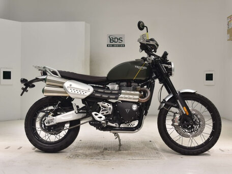 2020 Triumph Scrambler, зелёный, 1200000 рублей, вид 1