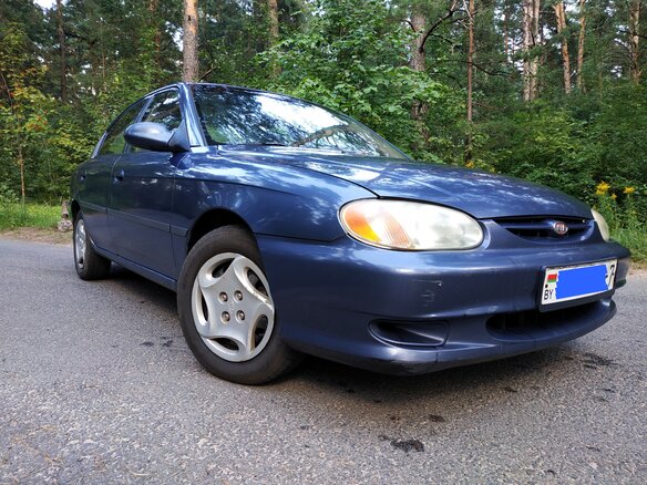 2000 Kia Sephia II, синий, 192245 рублей - вид 1