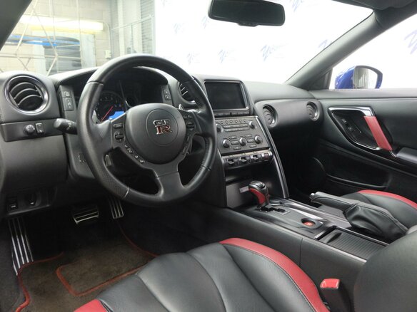 2012 Nissan GT-R I Рестайлинг 1, синий - вид 9