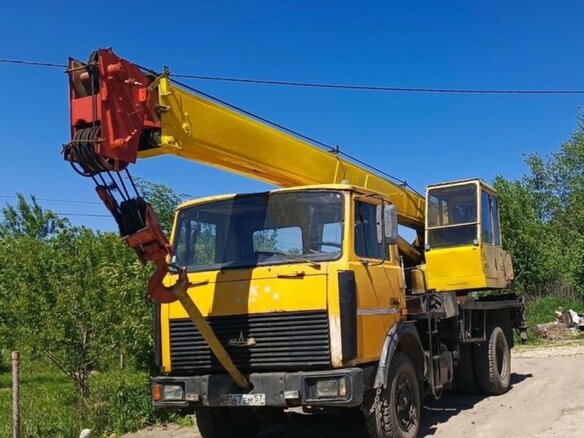 1998 МАЗ Автокраны, золотистый, 900000 рублей
