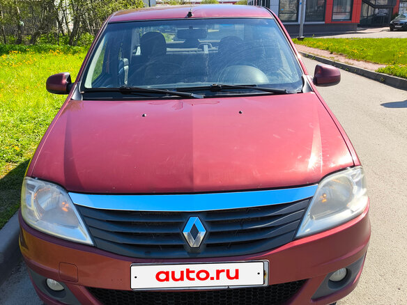 2011 Renault Logan I Рестайлинг, красный, 490000 рублей