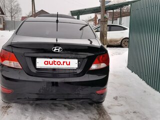 2012 Hyundai Solaris I, чёрный, 540000 рублей, вид 4