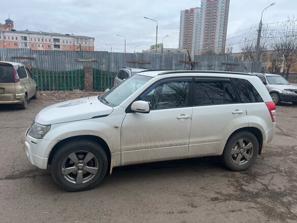 2008 Suzuki Grand Vitara II Рестайлинг, белый, 800000 рублей - вид 3