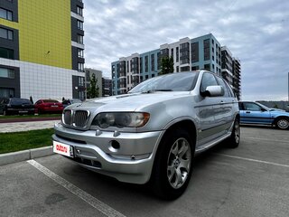 2002 BMW X5 3.0d I (E53), серебристый, 1200000 рублей, вид 1