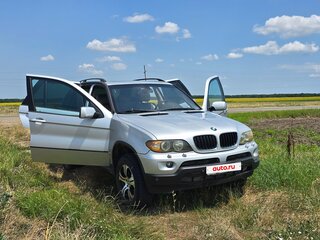 2005 BMW X5 3.0i I (E53) Рестайлинг, серебристый, 1500000 рублей, вид 3