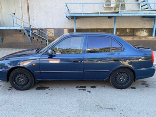 2007 Hyundai Accent ТагАЗ II, синий, 375000 рублей, вид 3