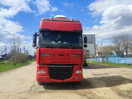 2002 DAF XF 95, красный, 2300000 рублей, вид 1