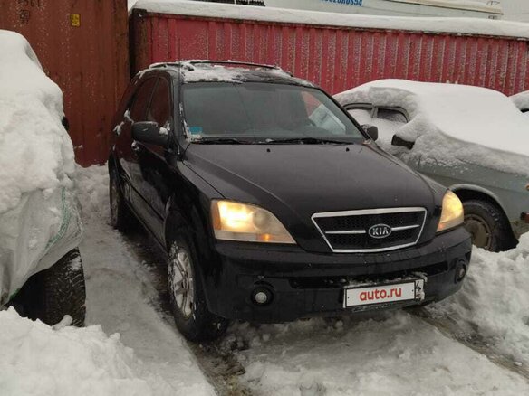 2005 Kia Sorento 5-speed I, чёрный, 535000 рублей - вид 1