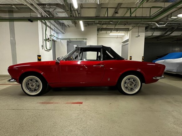 1966 Fiat 124 Sport Spider I, красный, 5500000 рублей - вид 12