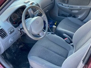 2007 Hyundai Accent ТагАЗ II, красный, 410000 рублей, вид 4