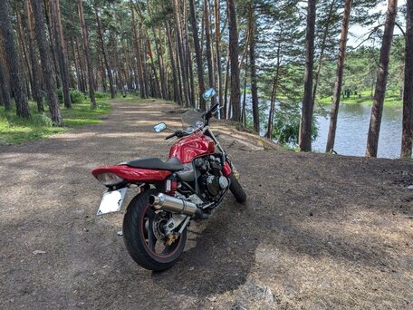 2003 Honda CB 400 Super Four, пурпурный, 360000 рублей, вид 2