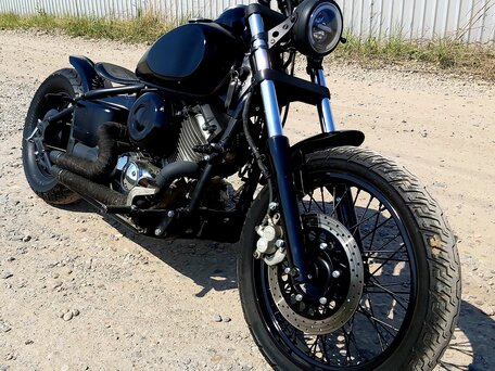 2000 Yamaha XVS400 Drag Star, чёрный, 385000 рублей, вид 1