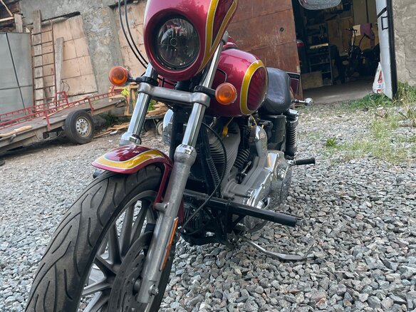 2005 Harley-Davidson Dyna Super Glide, красный, 690000 рублей - вид 7