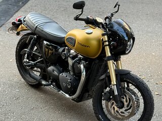 2018 Triumph Bonneville T120, золотистый, 930000 рублей, вид 1