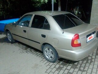 2003 Hyundai Accent ТагАЗ II, золотистый, 400000 рублей, вид 2