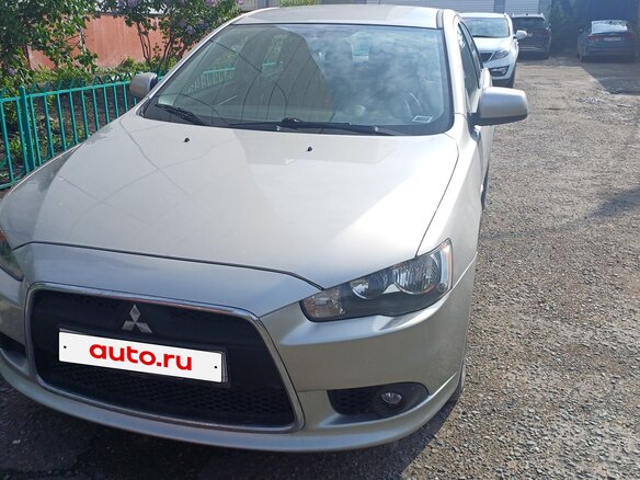 2012 Mitsubishi Lancer X Рестайлинг, серебристый, 950000 рублей