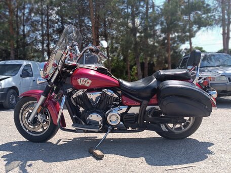 2008 Yamaha XVS1300, пурпурный, 600000 рублей, вид 4