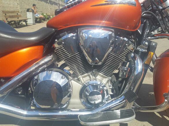 2003 Honda VTX 1800, оранжевый - вид 5