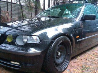2001 BMW 3 серии Compact 325i IV (E46) Рестайлинг, чёрный, 1500000 рублей, вид 3