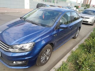2019 Volkswagen Polo V Рестайлинг, синий, 1180000 рублей, вид 1