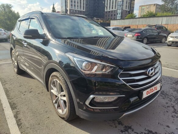 2016 Hyundai Santa Fe III Рестайлинг, чёрный, 2530000 рублей