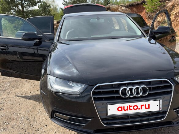 2012 Audi A4 IV (B8) Рестайлинг, чёрный, 850000 рублей - вид 2