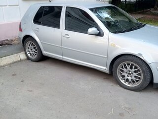 1999 Volkswagen Golf IV, серебристый, 550000 рублей, вид 2